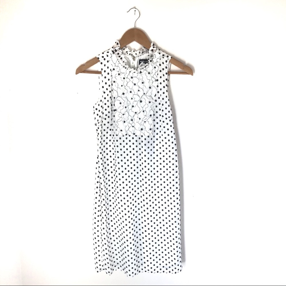 Karl Lagerfeld Black and White Floral Dress Size 0
